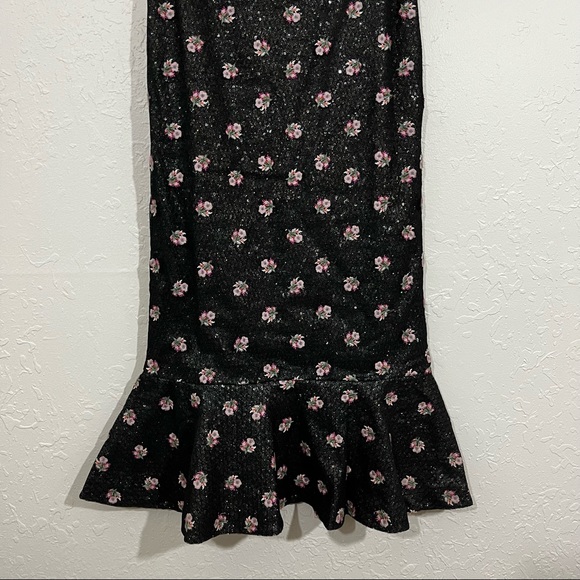 NWT Saloni Aidan sequined chiffon and embroidered point d'esprit flare s… - Picture 6 of 13